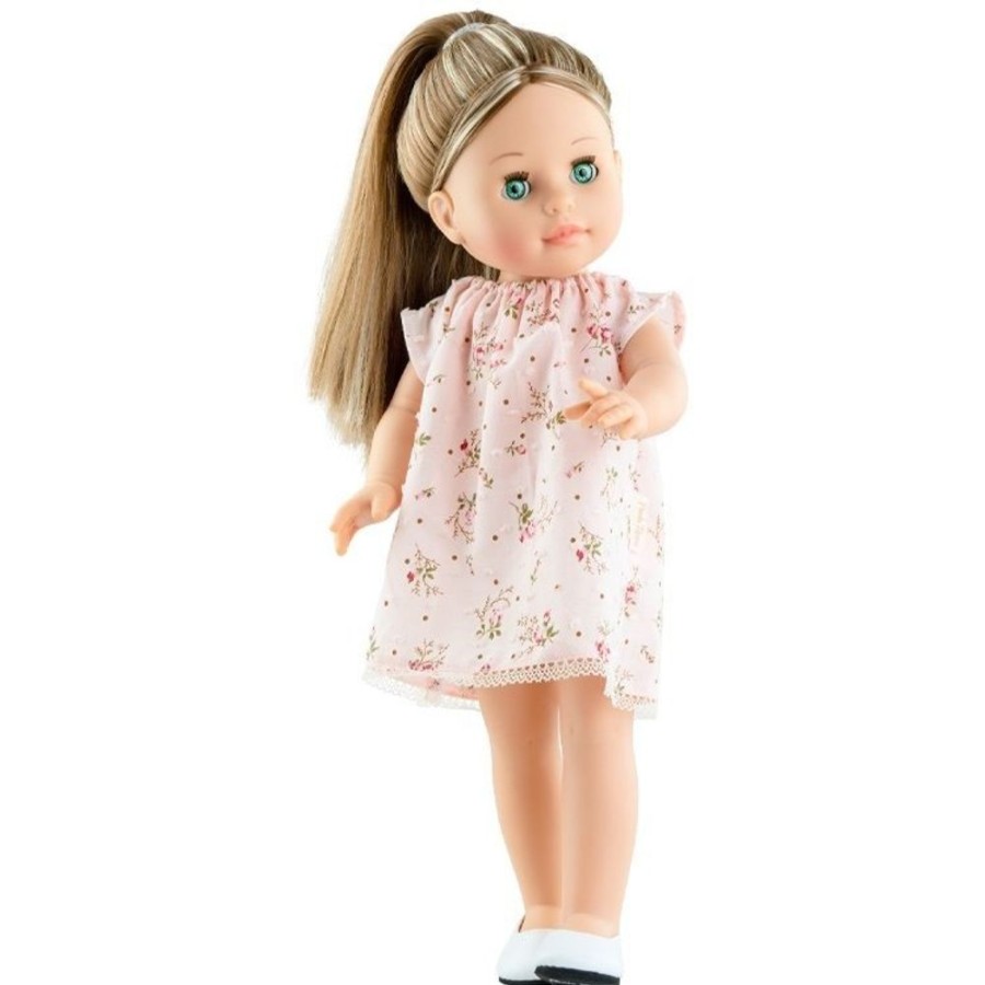 Dolls  Paola Reina | Paola Reina Doll 45 Cm - Soy Tu - Esti With Flower Dress