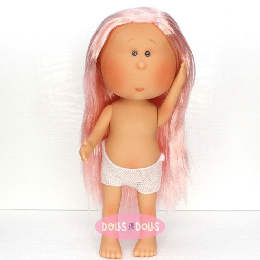 Dolls  Nines d'Onil | Nines D'Onil Doll 30 Cm - Mia With Straight Pink Hair - Without Clothes