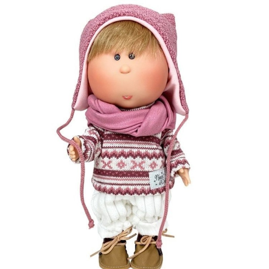 Dolls  Nines d'Onil | Nines D'Onil Doll 30 Cm - Mio Blond With Winter Valance Set