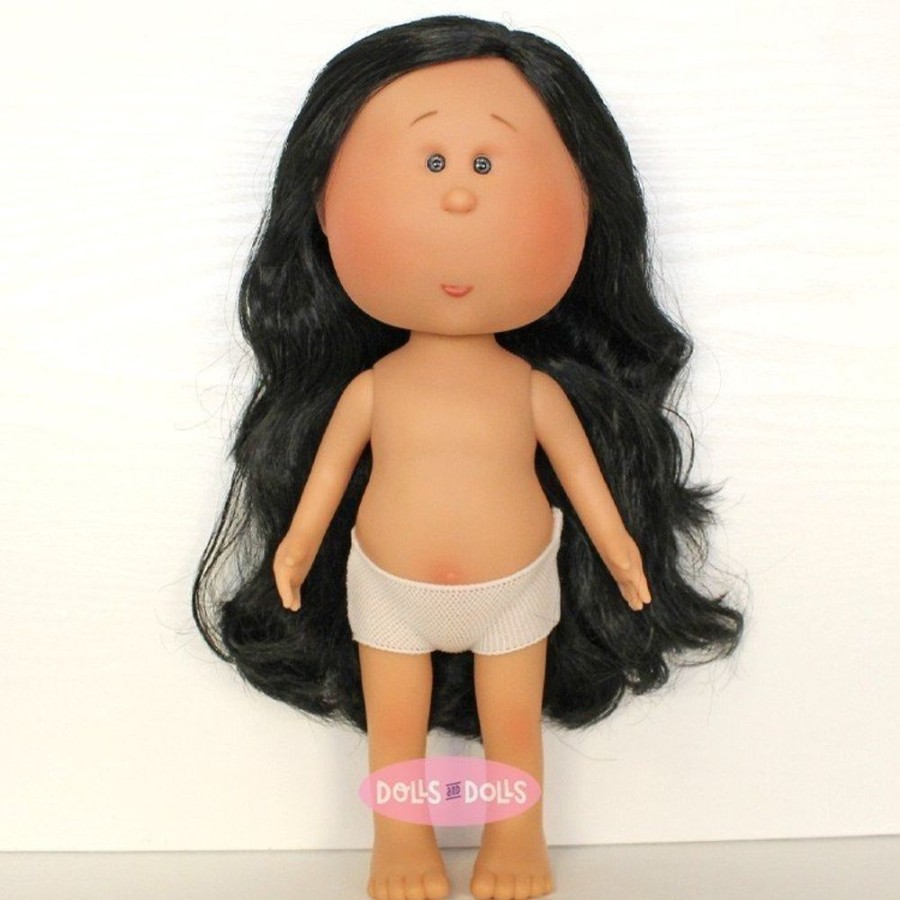 Dolls  Nines d'Onil | Nines D'Onil Doll 30 Cm - Mia With Black Wavy Hair - Without Clothes