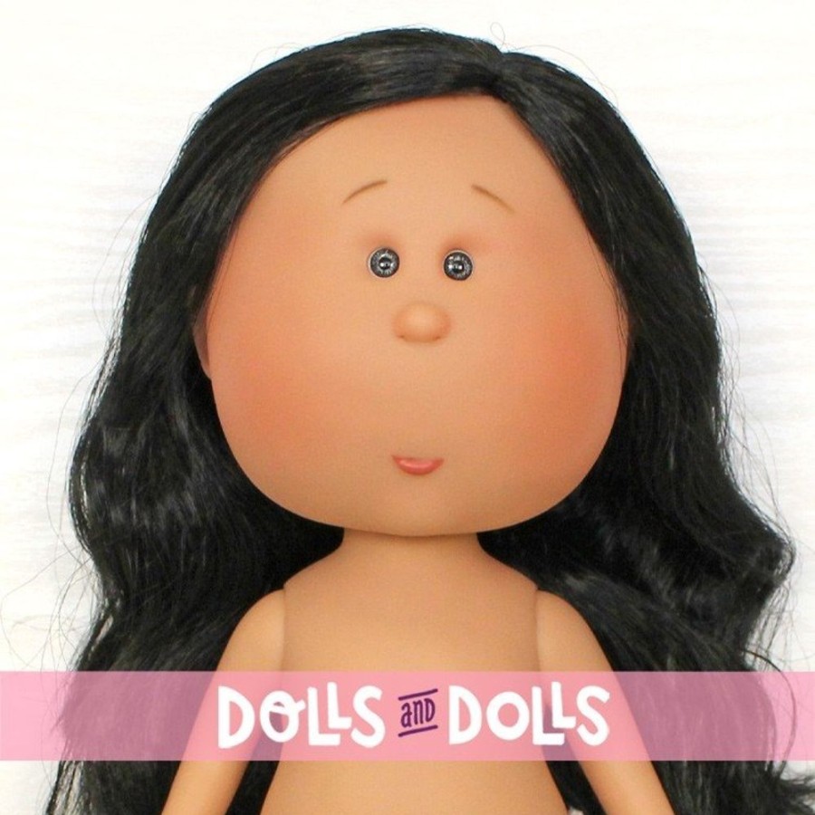 Dolls  Nines d'Onil | Nines D'Onil Doll 30 Cm - Mia With Black Wavy Hair - Without Clothes