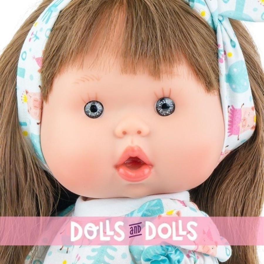 Dolls  Marina & Pau | Marina & Pau Doll 26 Cm - Nenotes Party Edition - Blue Print