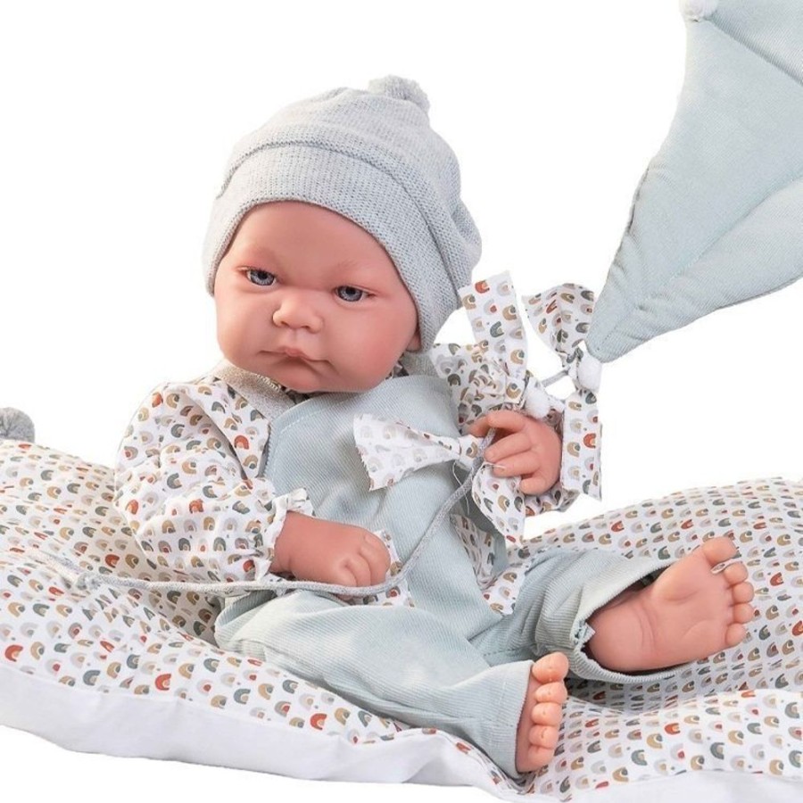 Dolls  Antonio Juan | Antonio Juan Doll 42 Cm - Newborn Nico With Kite And Cushion