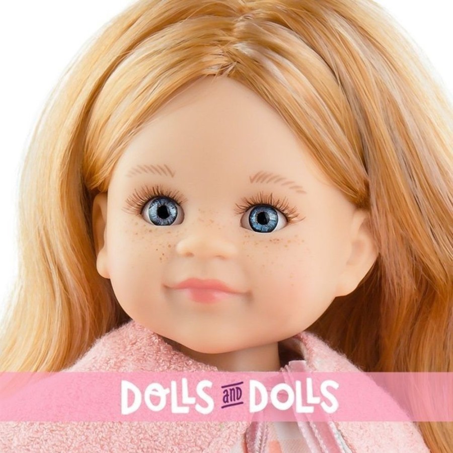 Dolls  Paola Reina | Paola Reina Doll 32 Cm - Las Amigas - Conchi With Pink Plaid Coat