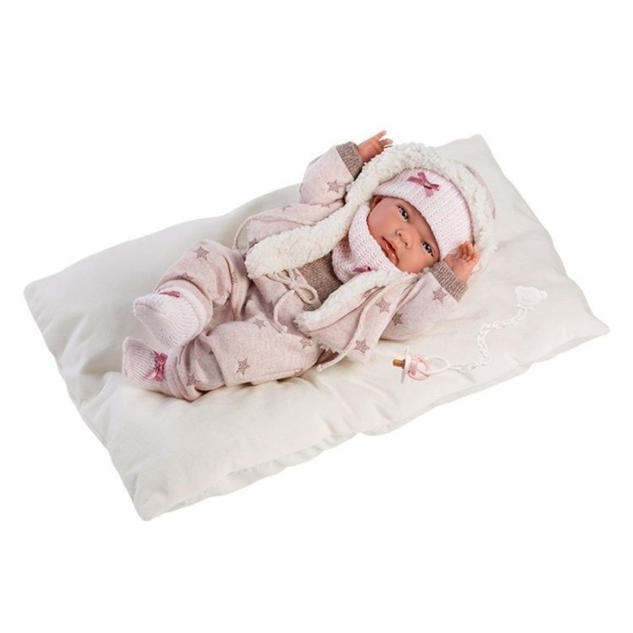 Dolls  Llorens | Llorens Doll 40 Cm - Newborn Nica Stars With Cushion