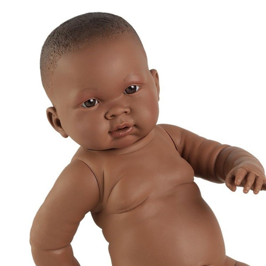 Dolls  Llorens | Llorens Doll 45 Cm - Nene African-American Without Clothes