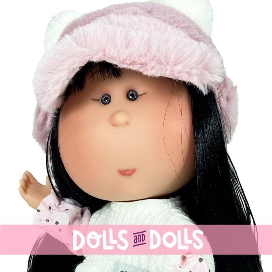 Dolls  Nines d'Onil | Nines D'Onil Doll 30 Cm - Asian Mia With Polka Dot Dress And Hat