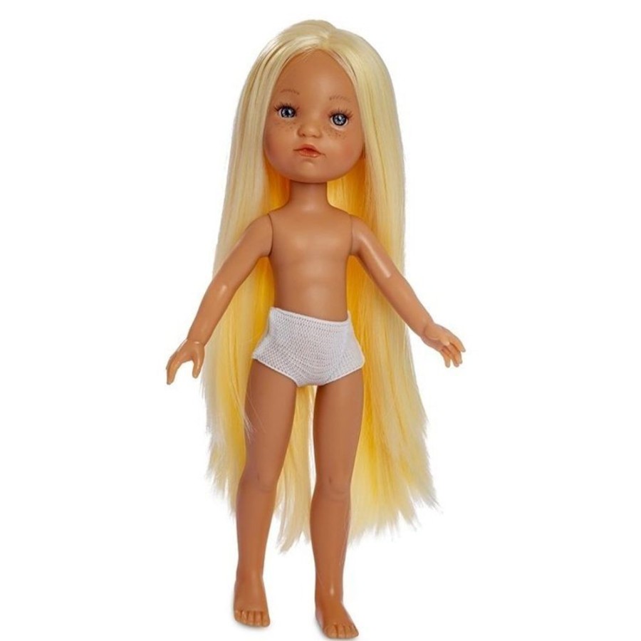 Dolls  Berjuan | Berjuan Doll 35 Cm - Boutique Dolls - Fashion Girl Blonde With Extra Long Hair Without Clothes