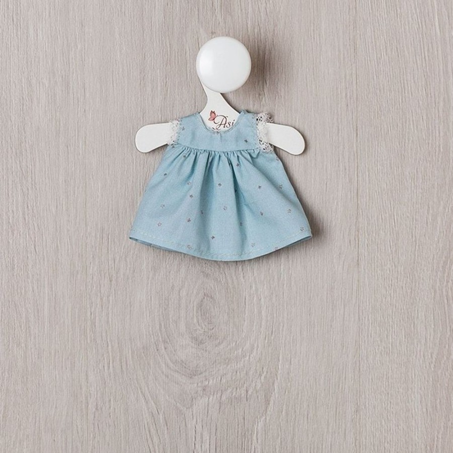 Dolls  Así | Outfit For Asi Doll 20 Cm - Star Dress With Blue Background For Tom Doll