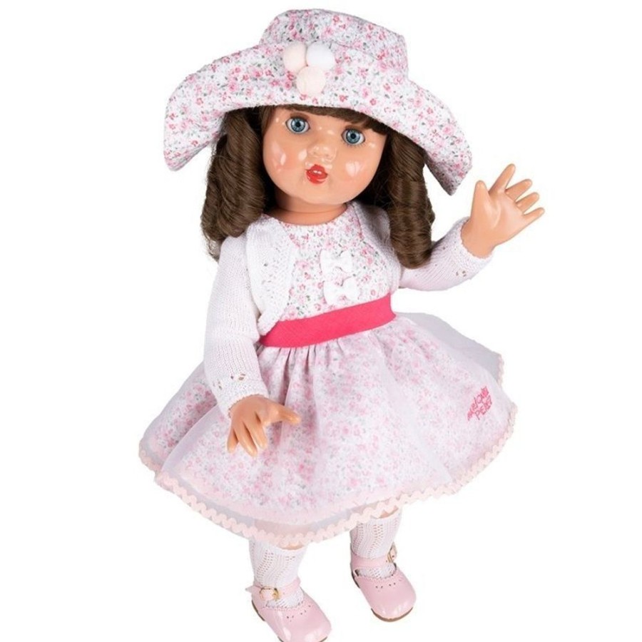 Dolls  Mariquita Perez | Mariquita Perez Doll 50 Cm - With Pink Flower Dress