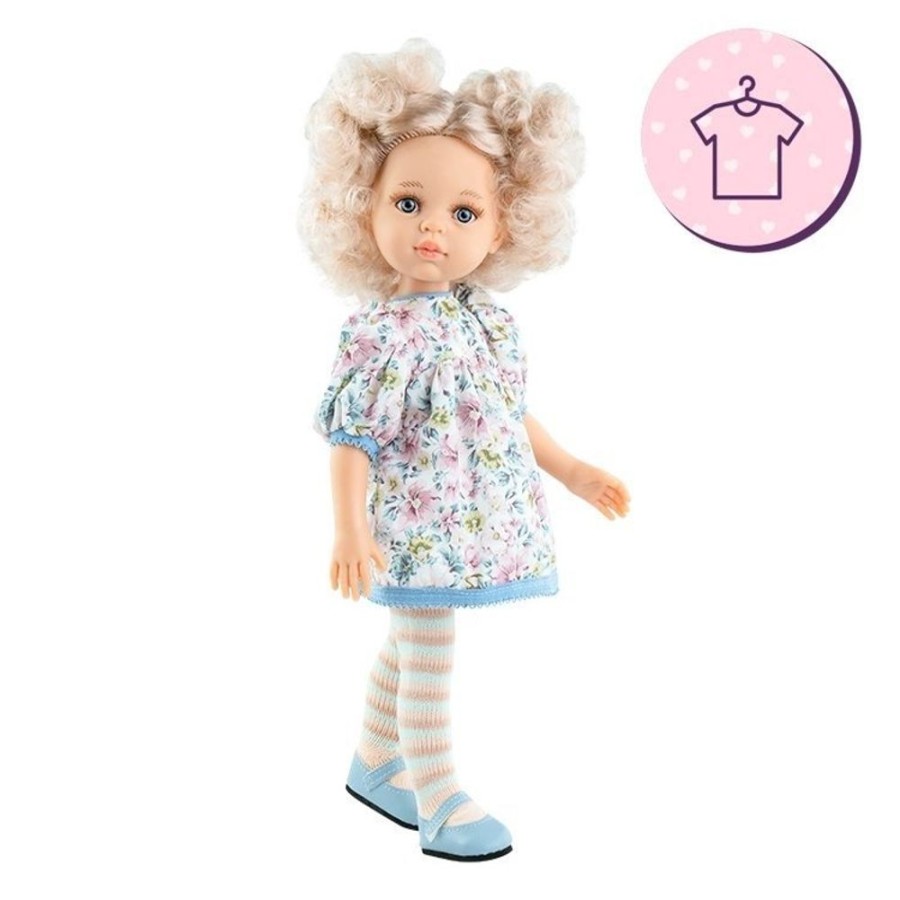 Accessories  Paola Reina | Outfit For Paola Reina Doll 32 Cm - Las Amigas - Mari Pili - Flower Dress