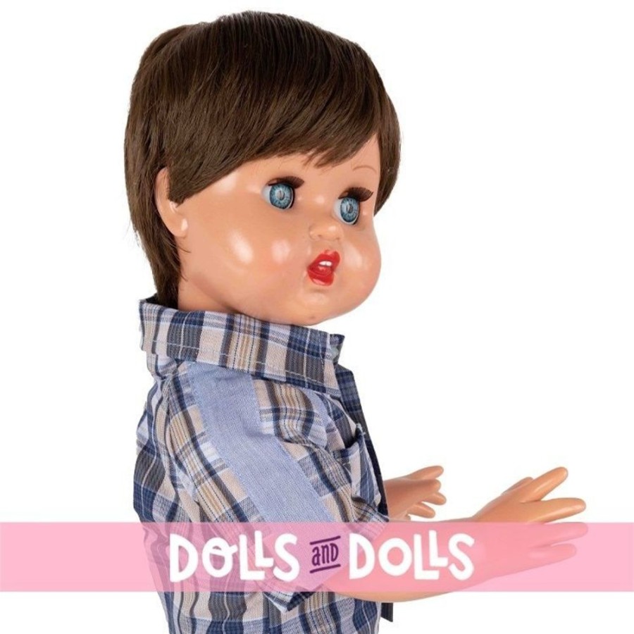 Dolls  Mariquita Perez | Juanin Perez Doll 50 Cm - With Blue Striped Shirt