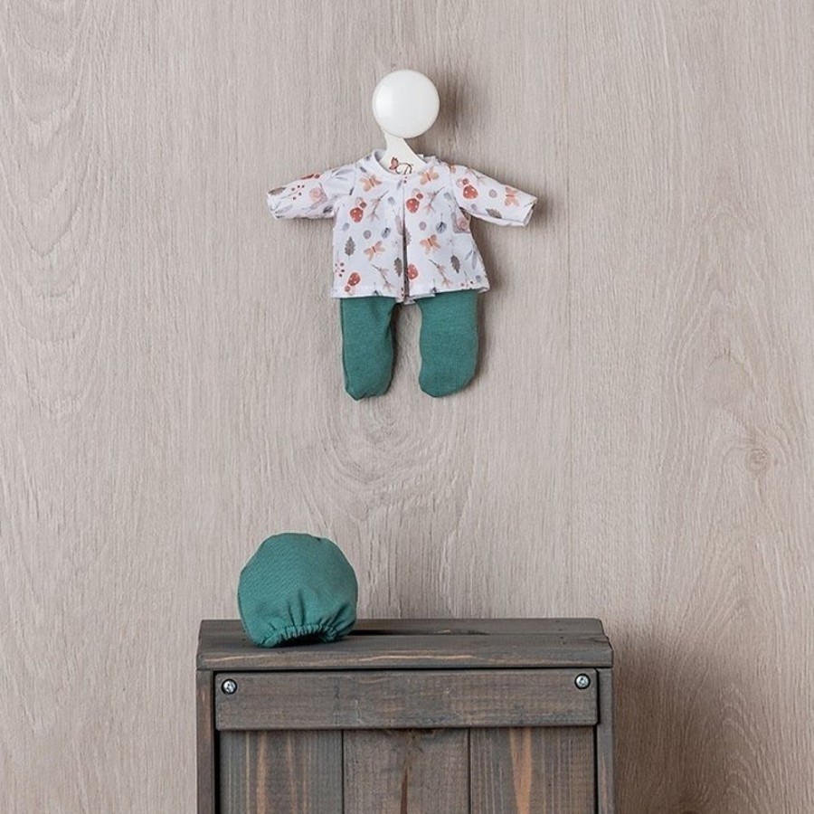 Accessories  Así | Outfit For Asi Doll 20 Cm - Snail Shirt With Gaiter And Green Hat For Bomboncin Doll