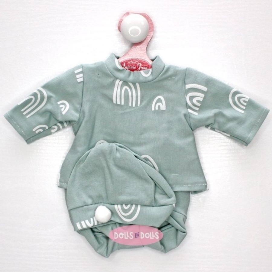 Accessories  Antonio Juan | Outfit For Antonio Juan Doll 33-34 Cm - Rainbow Green Set With Cap