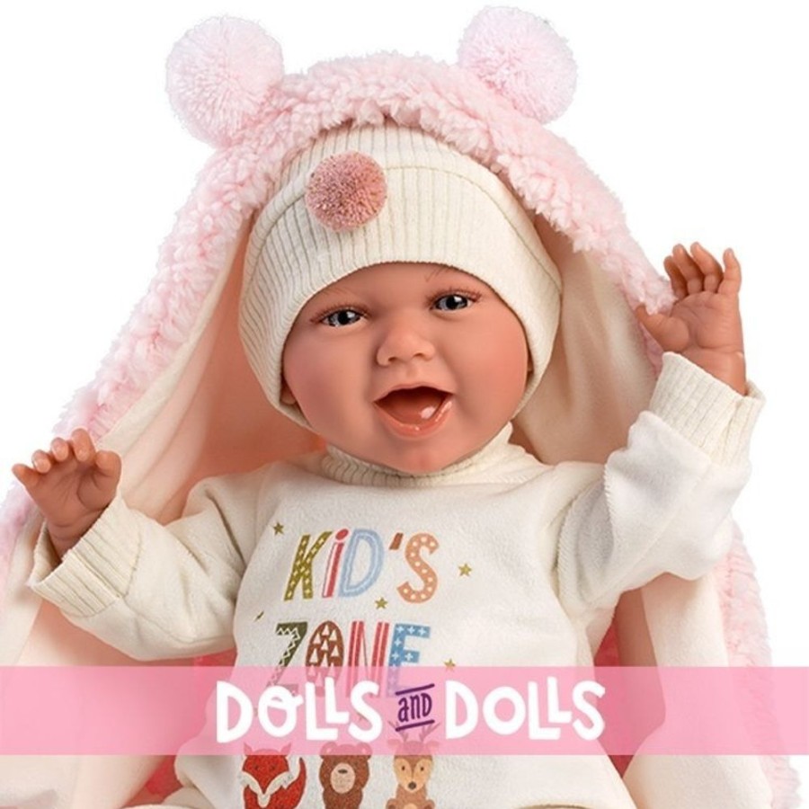 Dolls  Llorens | Llorens Doll 40 Cm - Newborn Mimi Smiles "Kid´S Zone"