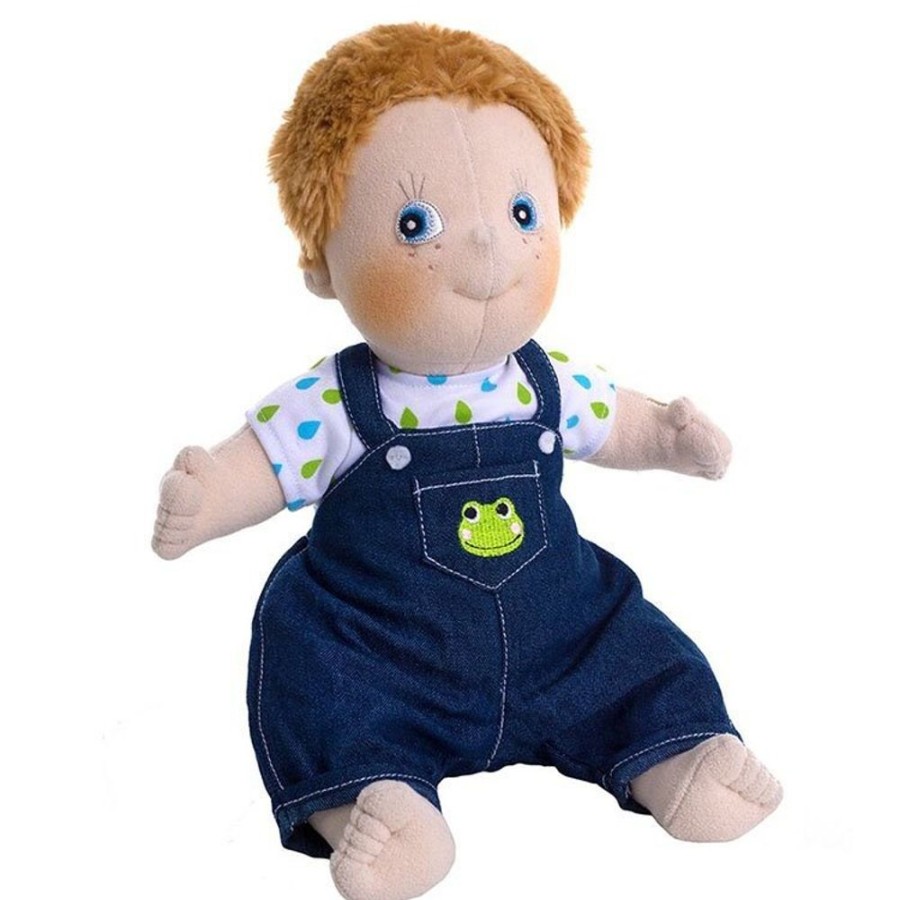 Dolls  Rubens Barn | Rubens Barn Doll 36 Cm - Rubens Kids - Jonathan With Bib Overalls