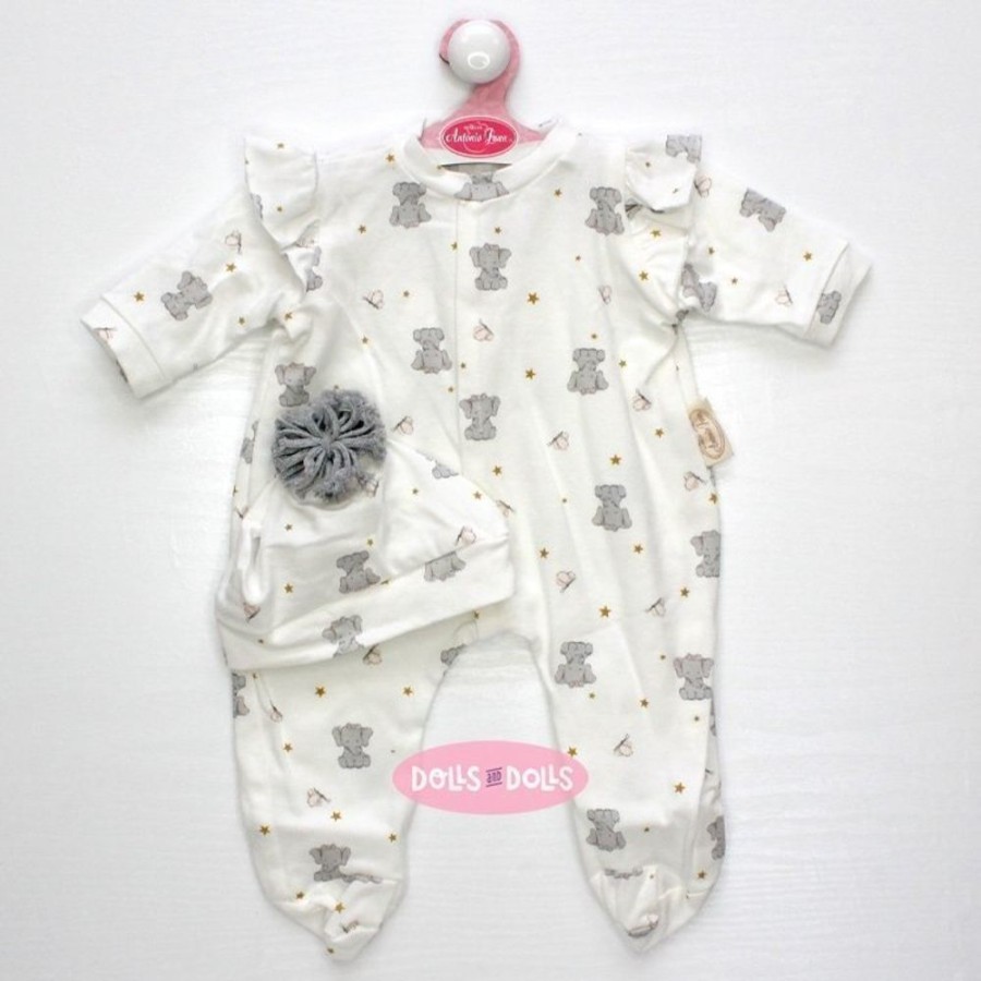 Accessories  Antonio Juan | Outfit For Antonio Juan Doll 40 - 42 Cm - Sweet Reborn Collection - Elephant Pajamas With Cap