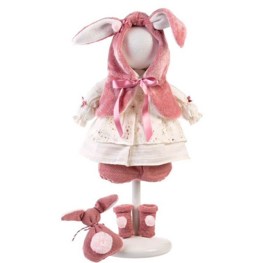 Accessories  Llorens | Clothes For Llorens Dolls 42 Cm - Star Dress And Bunny Hood, Socks And Dou-Dou