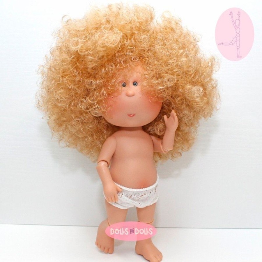 Dolls  Nines d'Onil | Nines D'Onil Doll 30 Cm - Exclusive - Mia Articulated - Mia Blonde With Curly Hair - Without Clothes