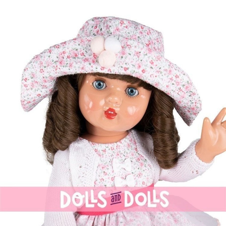 Dolls  Mariquita Perez | Mariquita Perez Doll 50 Cm - With Pink Flower Dress