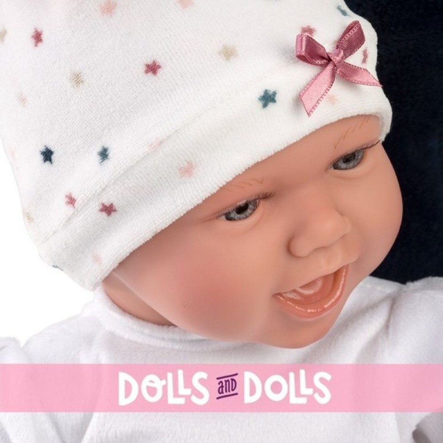 Dolls  Llorens | Llorens Doll 40 Cm - Newborn Mimi Smiles With Moon Cushion