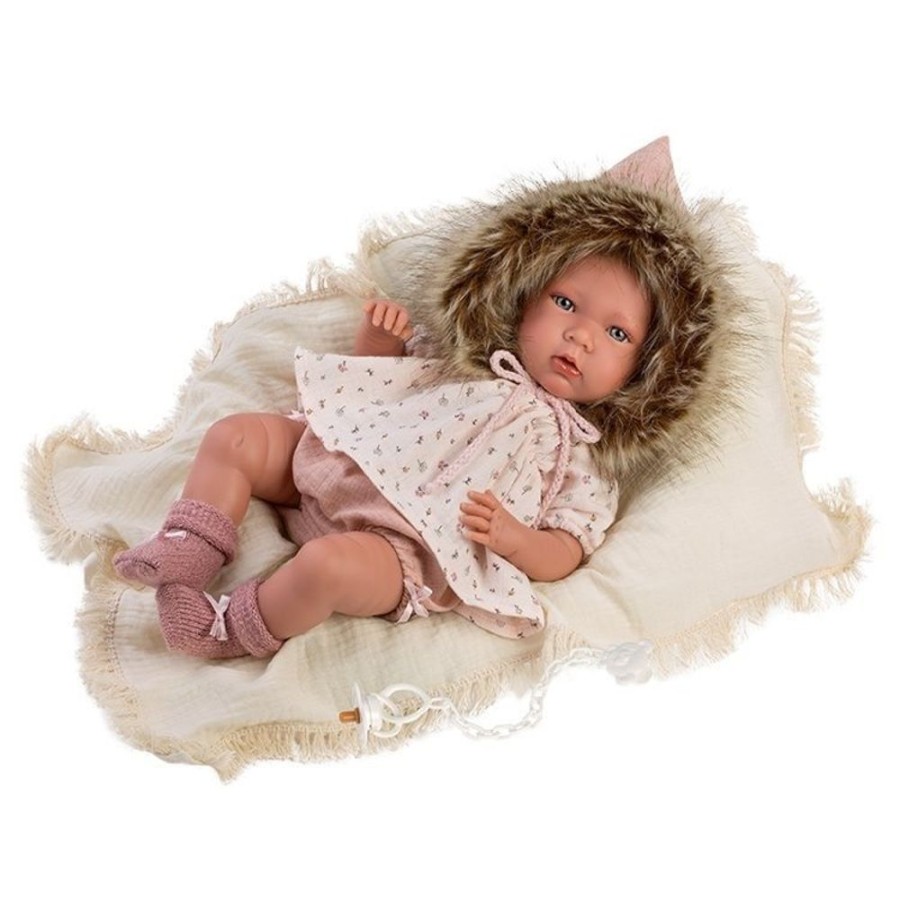 Dolls  Llorens | Llorens Doll 40 Cm - Crying Mimi Newborn With Pillow And Blanket