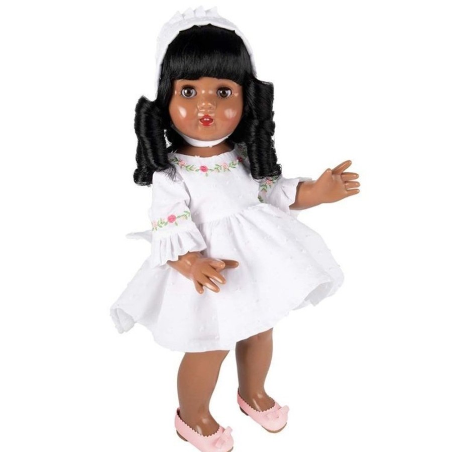 Dolls  Mariquita Perez | Mariquita Perez Doll 50 Cm - African American In White Dress