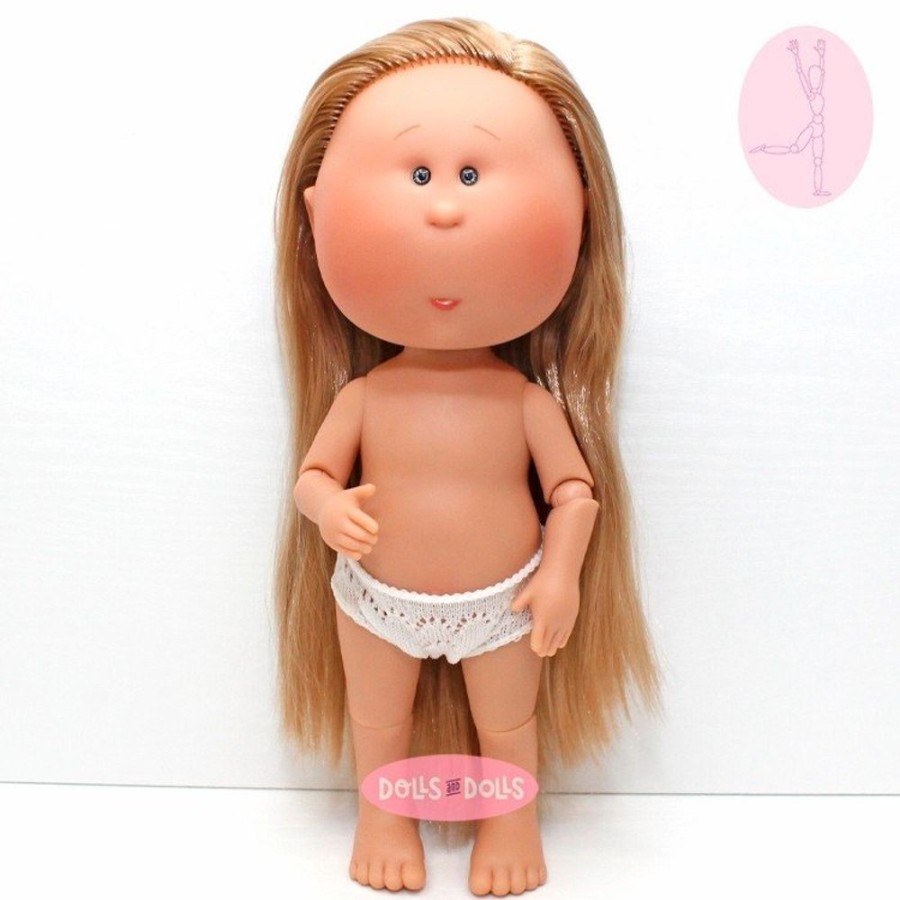 Dolls  Nines d'Onil | Nines D'Onil Doll 30 Cm - Mia Articulated - Mia Blonde With Straight Hair - Without Clothes