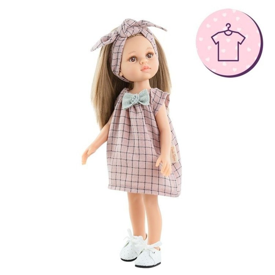 Accessories  Paola Reina | Outfit For Paola Reina Doll 32 Cm - Las Amigas - Pili - Pink Square Set