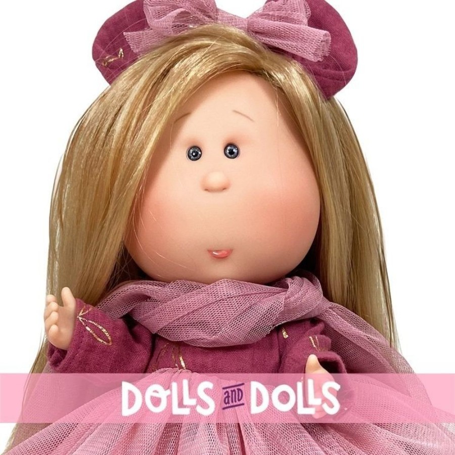 Dolls  Nines d'Onil | Nines D'Onil Doll 30 Cm - Mia Articulated - Blonde With Pink Tulle Dress