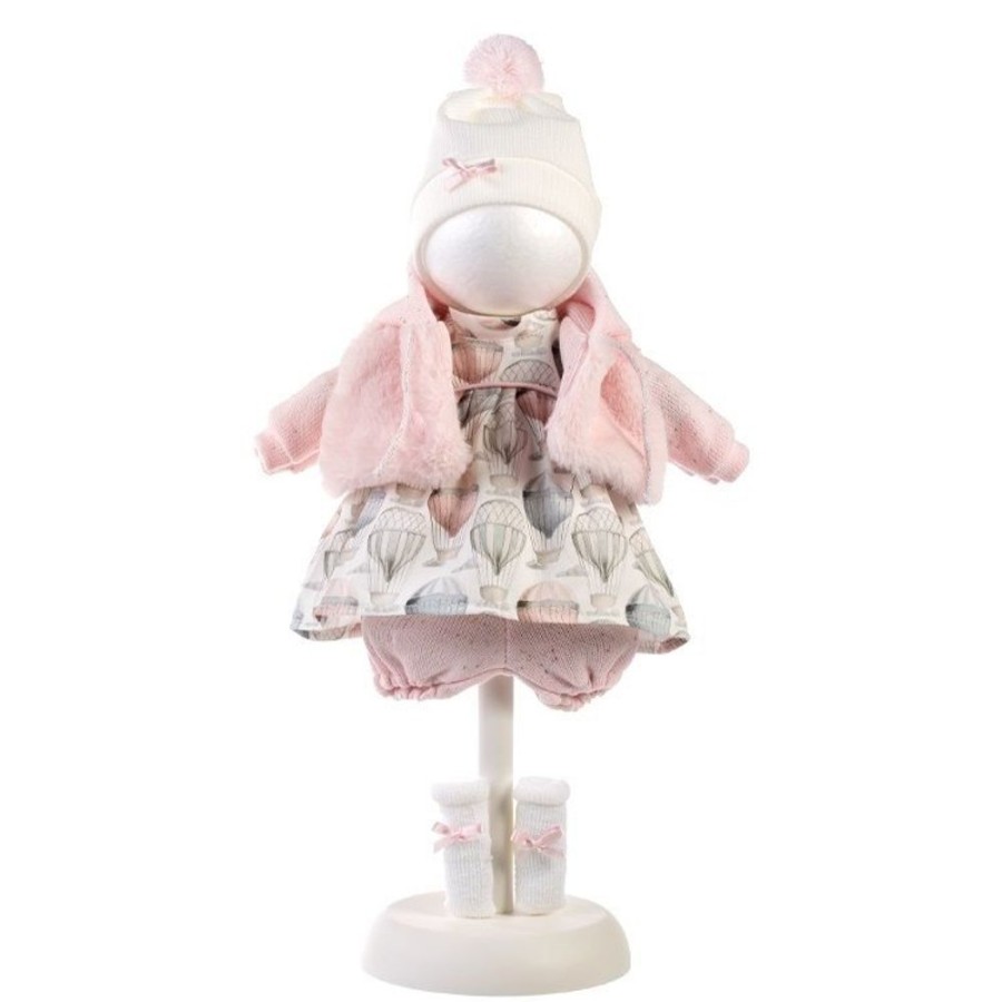 Accessories  Llorens | Clothes For Llorens Dolls 38 Cm - Balloon Patterned Dress, Jacket, Hat And Socks