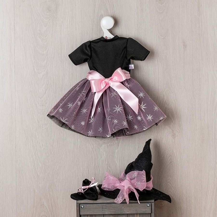 Accessories  Así | Outfit For Asi Doll 57 Cm - Witch Set With Pink Tulle With Silver Stars For Pepa Doll