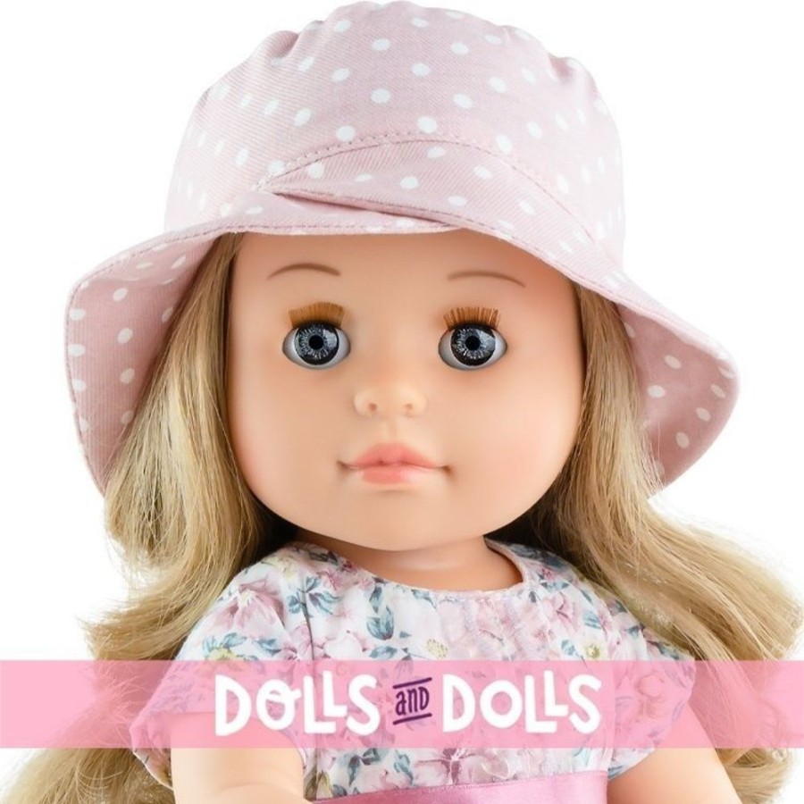 Dolls  Paola Reina | Paola Reina Doll 45 Cm - Soy Tu - Kechu With Flower Dress And Polka Dot Hat - Soy Tu - 45 Cm - Paola Reina