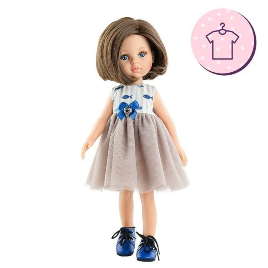 Accessories  Paola Reina | Outfit For Paola Reina Doll 32 Cm - Las Amigas - Mari Mari - Little Fish Dress