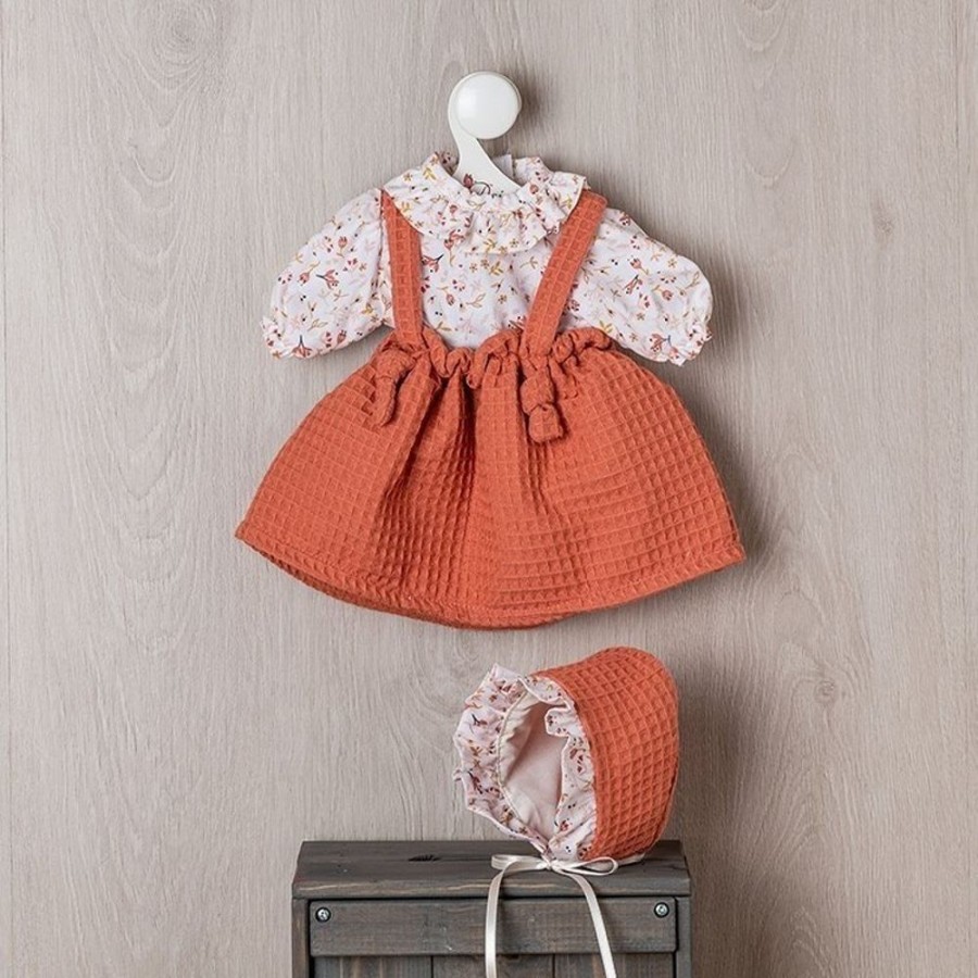 Accessories  Así | Outfit For Asi Doll 46 Cm - Floral Shirt And Skirt With Cauldron Straps For Leo Doll