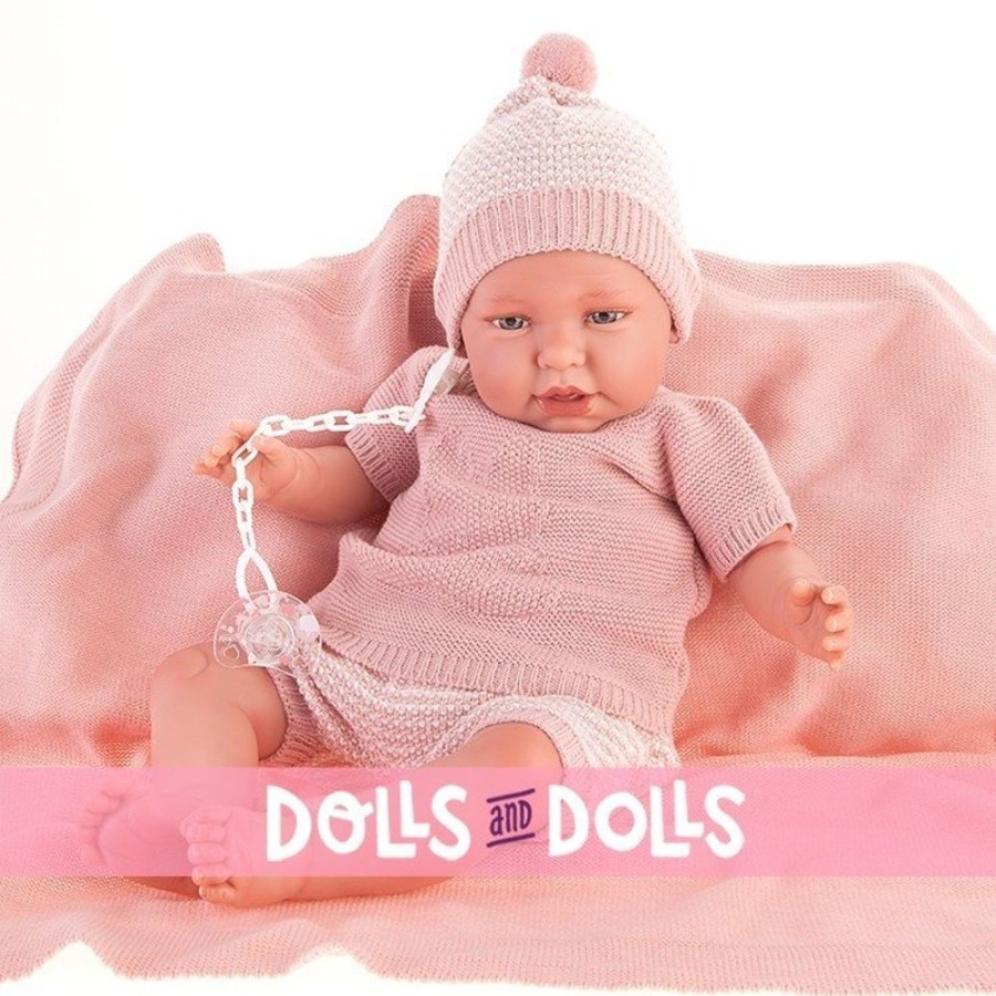 Dolls  Antonio Juan | Antonio Juan Doll 52 Cm - "Mi Primer Reborn" Daniela Blanket