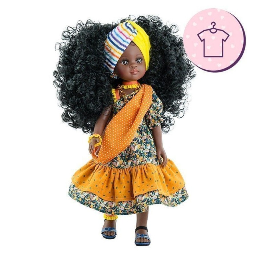 Accessories  Paola Reina | Outfit For Paola Reina Doll 32 Cm - Las Amigas - Daniela - African Ensemble