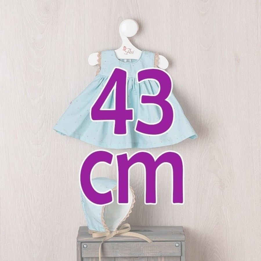 Accessories  Así | Outfit For Asi Doll 43 Cm - Star Dress With Blue Background For Maria Doll