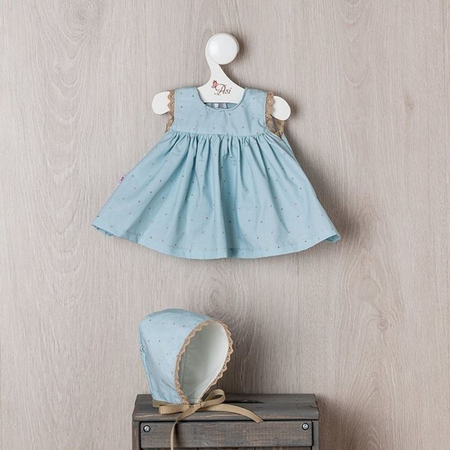 Accessories  Así | Outfit For Asi Doll 43 Cm - Star Dress With Blue Background For Maria Doll