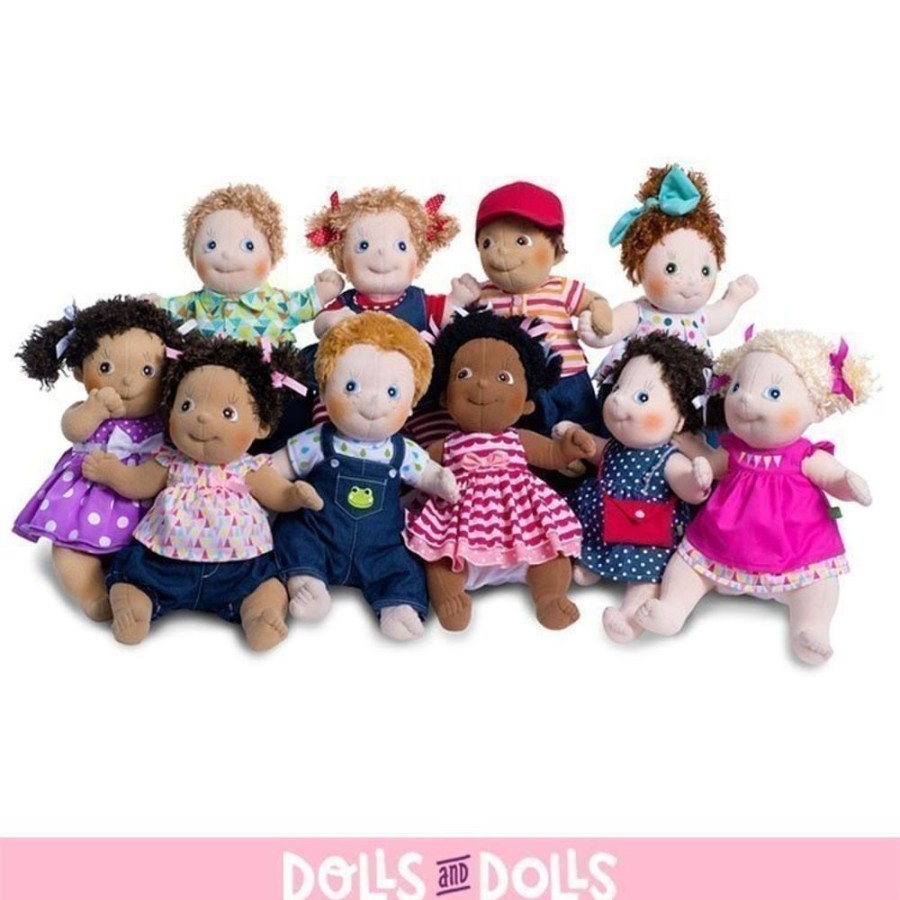 Dolls  Rubens Barn | Rubens Barn Doll 36 Cm - Rubens Kids - Linnea With Fuchsia Dress