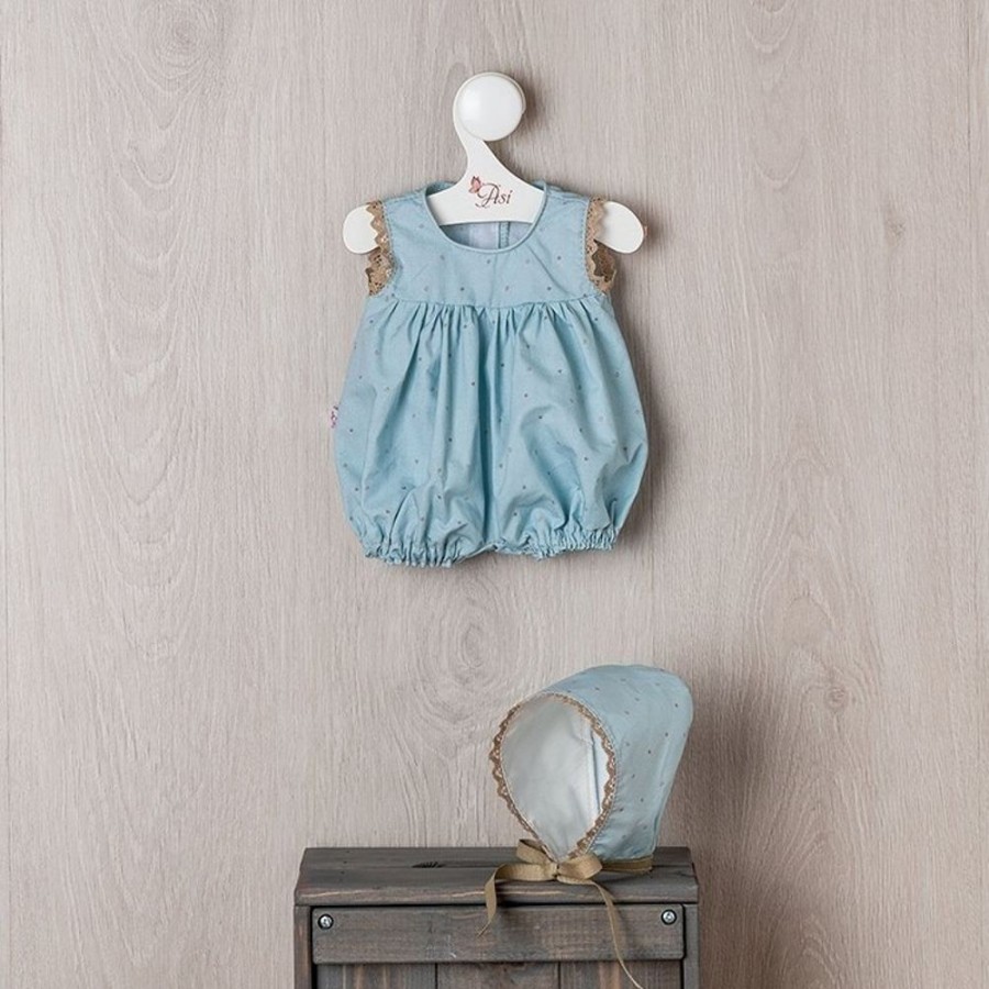 Accessories  Así | Outfit For Asi Doll 43 Cm - Star Romper Suit With Blue Background For Pablo Doll