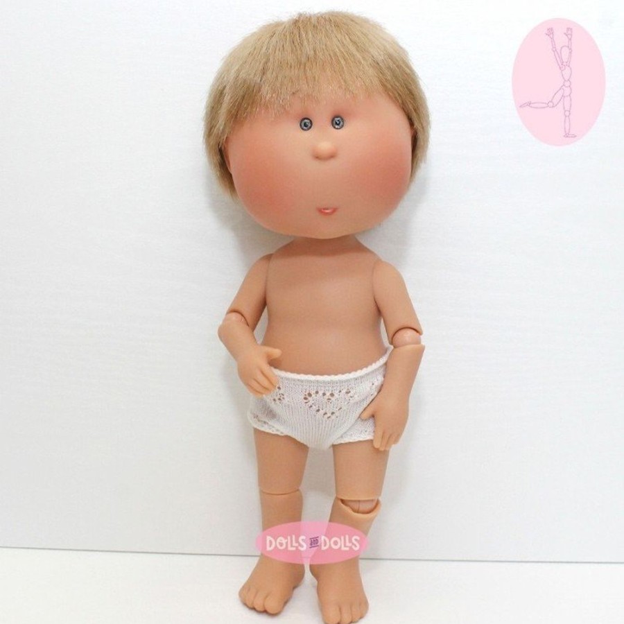 Dolls  Nines d'Onil | Nines D'Onil Doll 30 Cm - Mio Articulated - Mio Blond With Straight Hair - Without Clothes