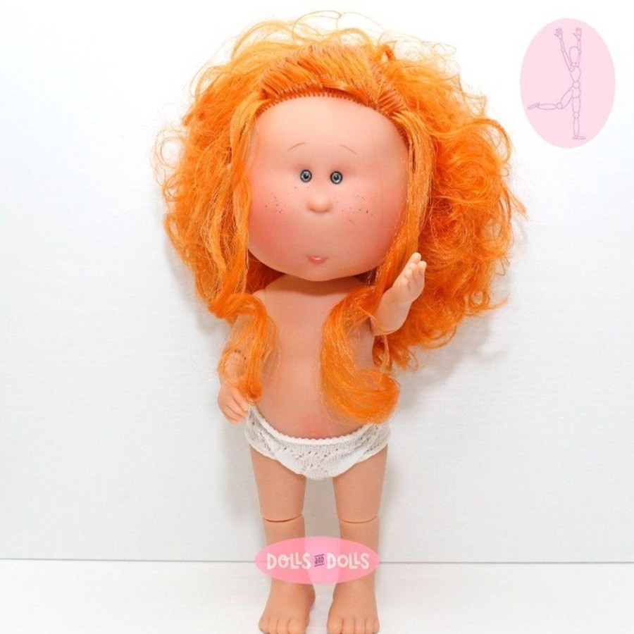 Dolls  Nines d'Onil | Nines D'Onil Doll 30 Cm - Mia Articulated - Mia Redhead With Wavy Hair - Without Clothes