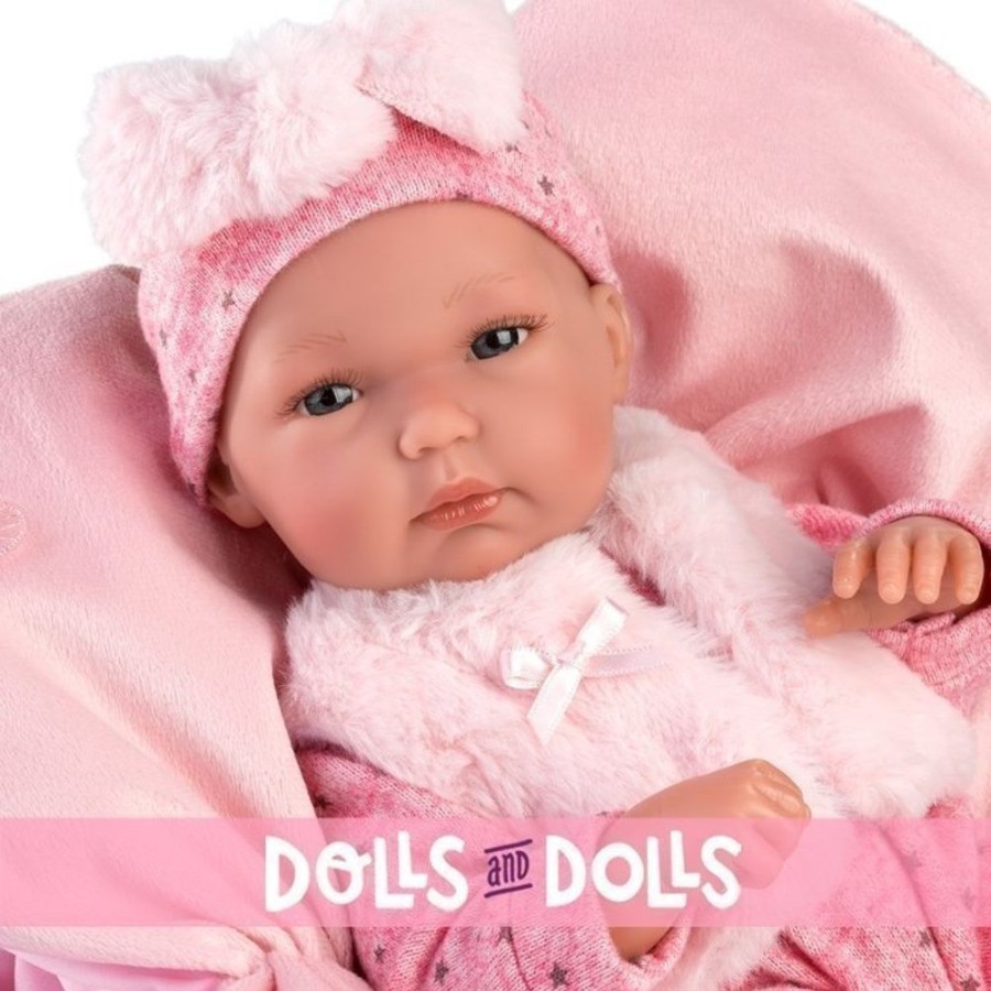 Dolls  Llorens | Llorens Doll 35 Cm - Bimba With Pink Cushion