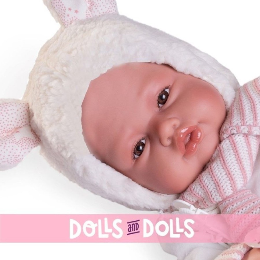 Dolls  Antonio Juan | Antonio Juan Doll 50 Cm - Babydoo Palabritas With A Hood With Little Ears