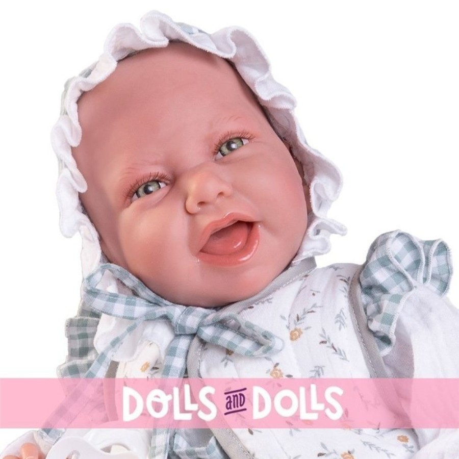 Dolls  Antonio Juan | Antonio Juan Doll 42 Cm - Sweet Reborn Carla With Hood And Starry Cushion