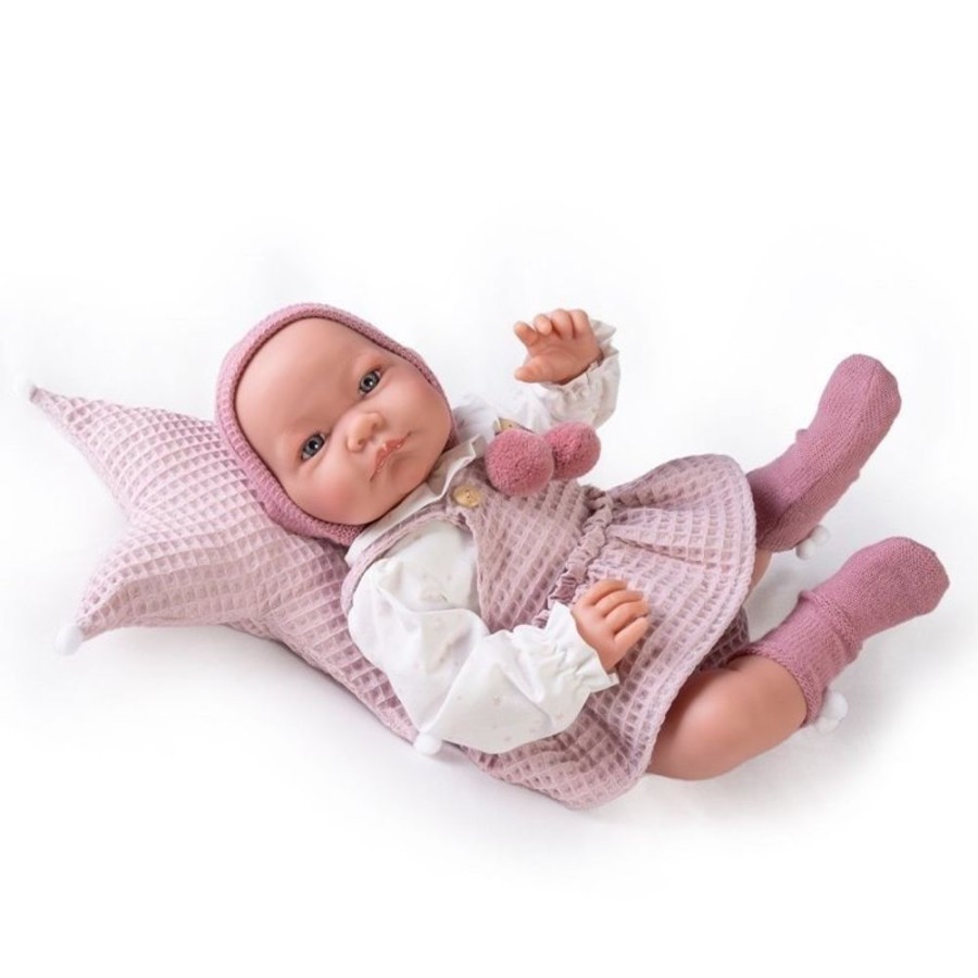 Dolls  Antonio Juan | Antonio Juan Doll 42 Cm - Newborn Nica Couple With Star Cushion