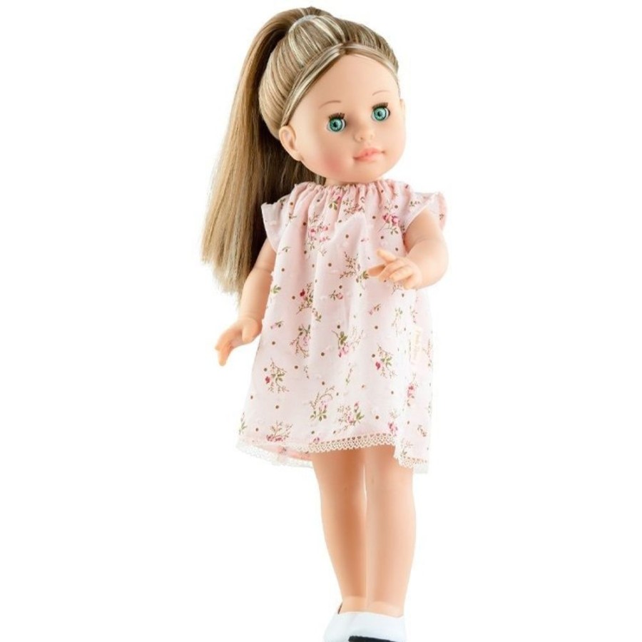 Dolls  Paola Reina | Paola Reina Doll 45 Cm - Soy Tu - Esti With Flower Dress