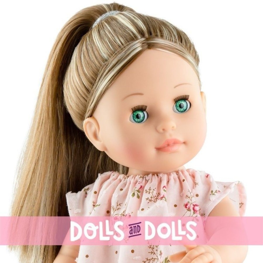 Dolls  Paola Reina | Paola Reina Doll 45 Cm - Soy Tu - Esti With Flower Dress