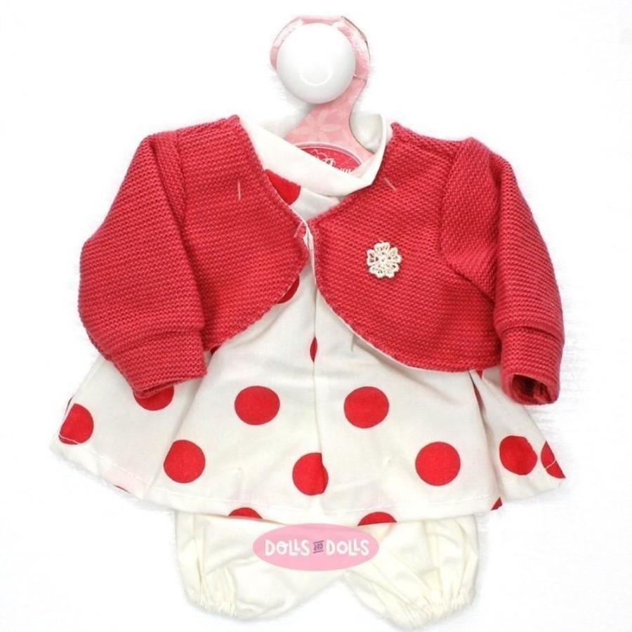 Accessories  Antonio Juan | Outfit For Antonio Juan Doll 33-34 Cm - Polka Dots Set With Fuchsia Jacket